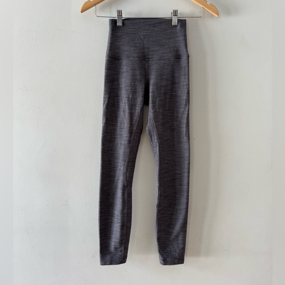 Lululemon Leggings size 2, gray, soft,‎ high waist, athletic athleisure workout